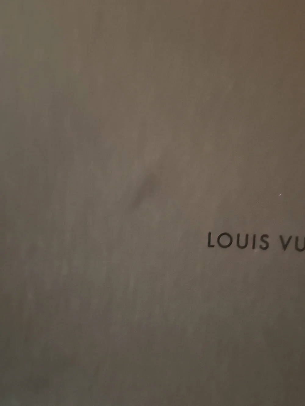 Louis Vuitton Brown Box with Beige Dust Bag